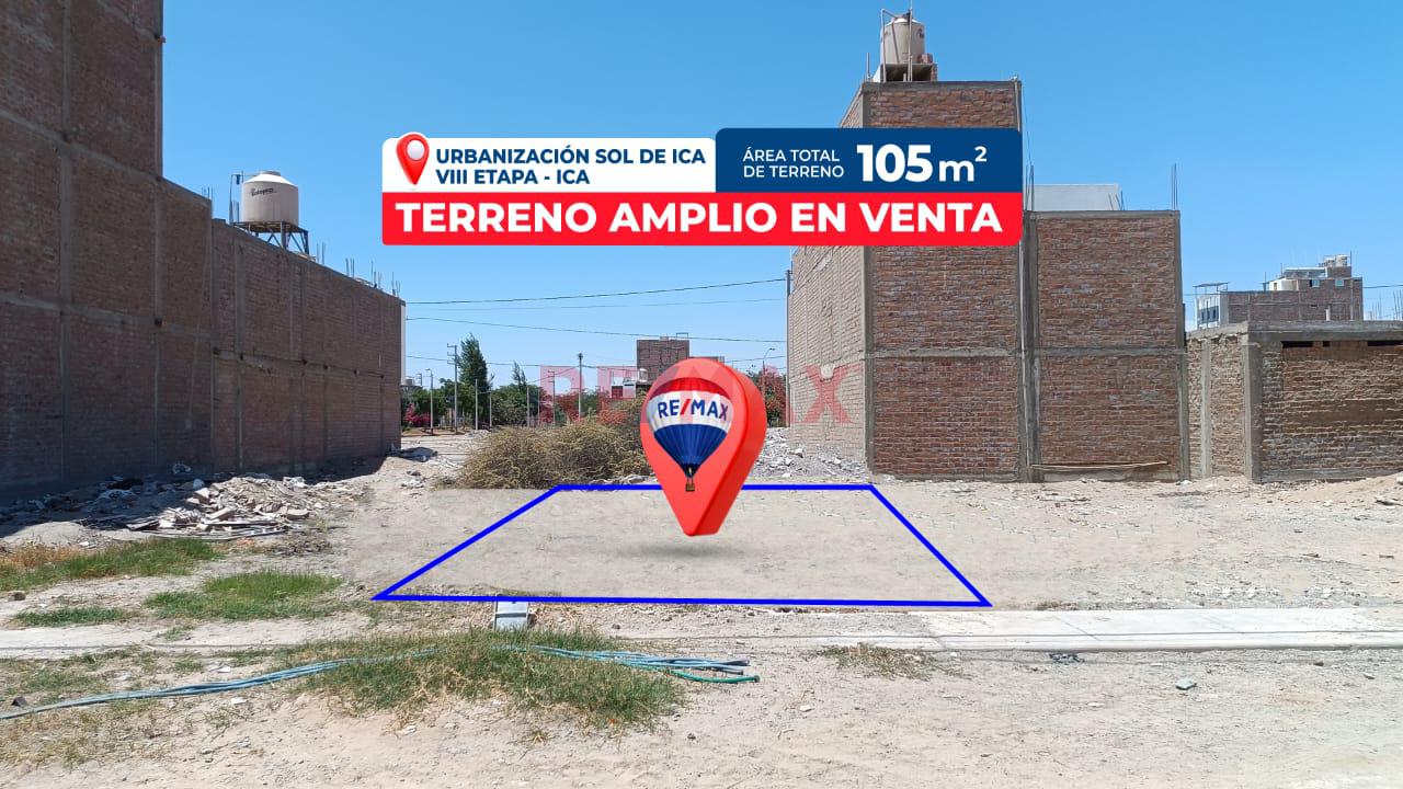 Venta De Terreno De 105 M² En Urbanización Sol De Ica Viii Etapa – Los Portales