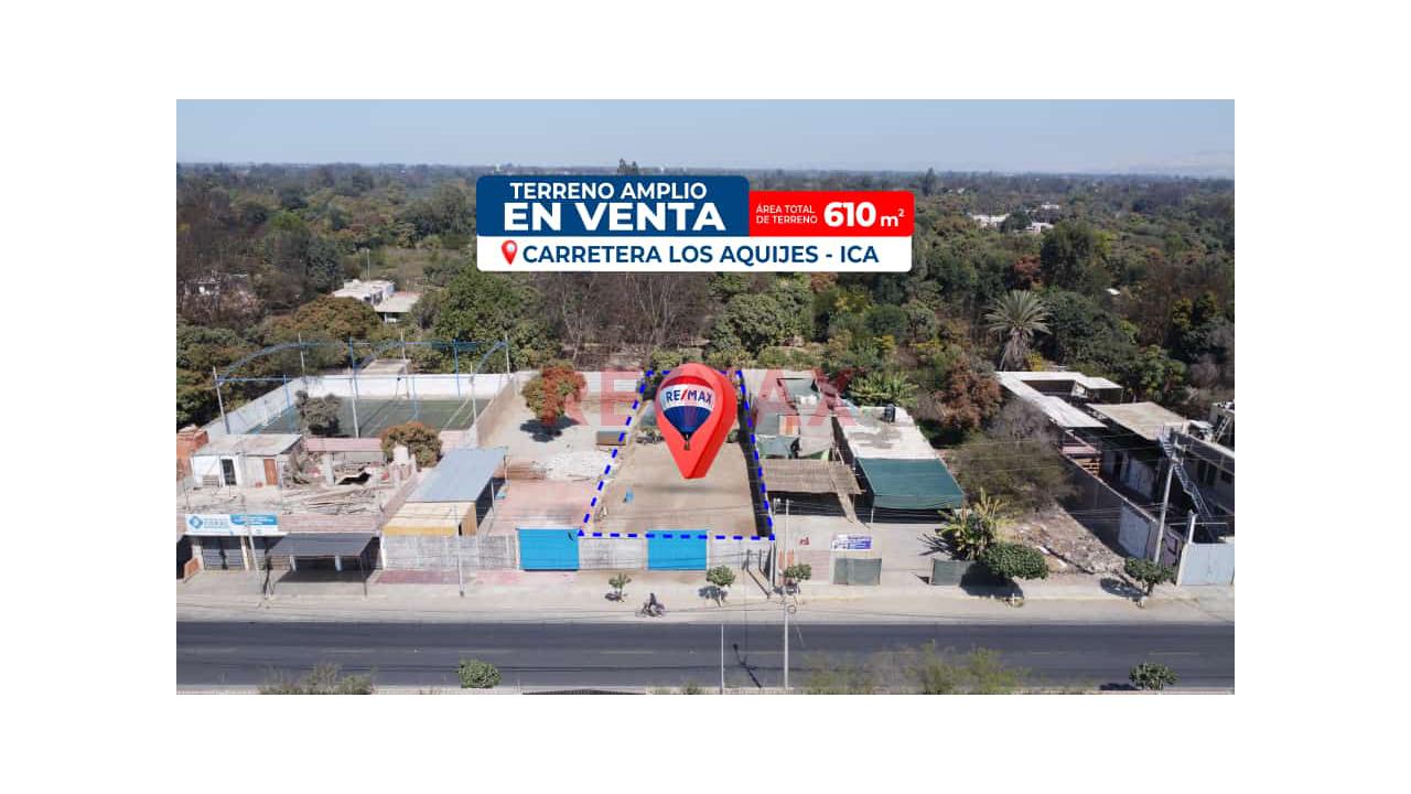 Terreno De 610 M² En La Carretera De Los Aquijes Ica